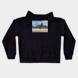 Tropical Beach at Zanzibar Island Kids Hoodie